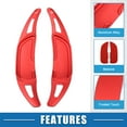 thumbnail image 4 of Steering Wheel Shift Paddle Cover for Mercedes-Benz C43 AMG 2017-2021 Aluminum Alloy Red (Set of 2), 4 of 7