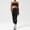 Black(Bras + Pants), variant on PISONIC Color-Block Yoga Set for Women - Naked Sensation High-Elastic Sprots Bra, Butt-Lifting Leggings & Outdoor Fitness