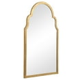 thumbnail image 2 of Benjara BM239295 Sleek Elongated Quatrefoil Frame Mirror, Gold, 2 of 5