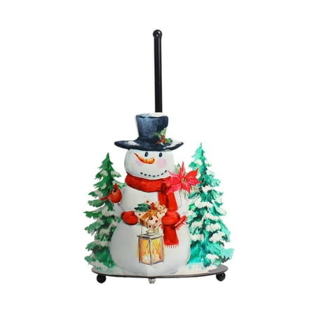 Kitchen Countertop Paper Towel Holder Vertical Tissue Holder Rack Flowers Christmas Tissue Stand Napkins Rack Enduring