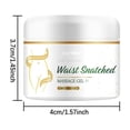 thumbnail image 3 of MEAKKAO Coffee Cream Firms Abdominal Large Belly Arm Worship Meat Massage Lazy Body Shaping Cream 30g, 3 of 9