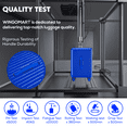 thumbnail image 3 of WINGOMART 3-Piece Luggage Set Lightweight Durable PC+ABS Hardshell, Double Spinner Wheels, TSA Lock - 22in/26IN/30in - BLUE, 3 of 9