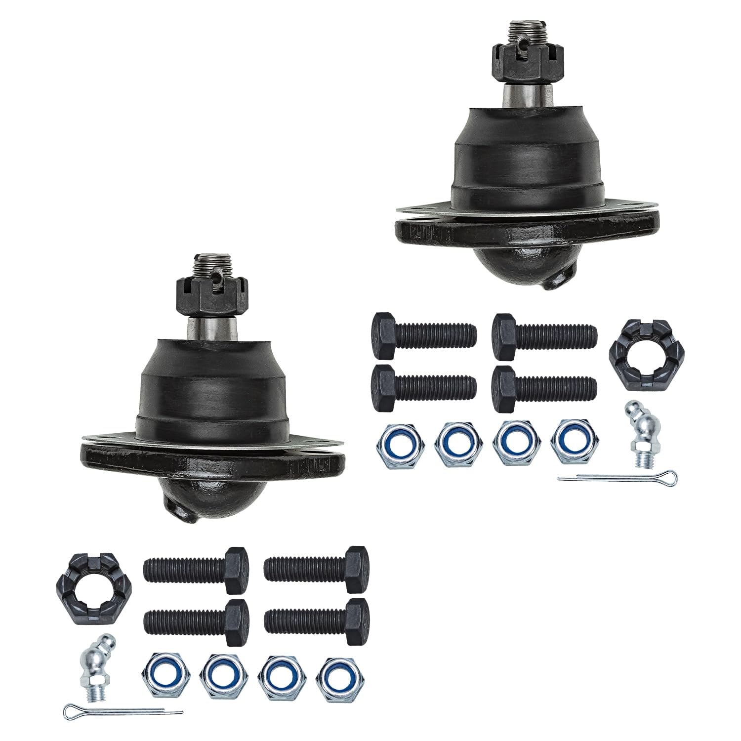 Detroit Axle - 4pc Front Ball Joints for Chevy Blazer S10 GMC Sonoma Jimmy Isuzu Hombre Olds Bravada Upper Lower Ball Joints Replacement
