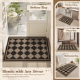 thumbnail image 5 of VUNATE Doormat for Inside 35"x59" Entryway Rugs Non Slip Absorbent Welcome Mat Easy Jute Dirt Trapper Low-Profile Door Rug for Entryway Indoor Entry Mat Washable Indoor Doormat Black, 5 of 7