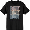 thumbnail image 4 of Western Howdy Adult Short Sleeve Tee-Large-Black, 4 of 6