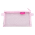 thumbnail image 2 of Large Capacity Zipper Mesh Pencil Pouch, 4.7"x8" Pencil Bag Pouch Pen Case, Clear Stationery Organizer Mesh Zipper Pouch Bags for Office College Travel Exam Supplies, By Preplabs, 2 of 3