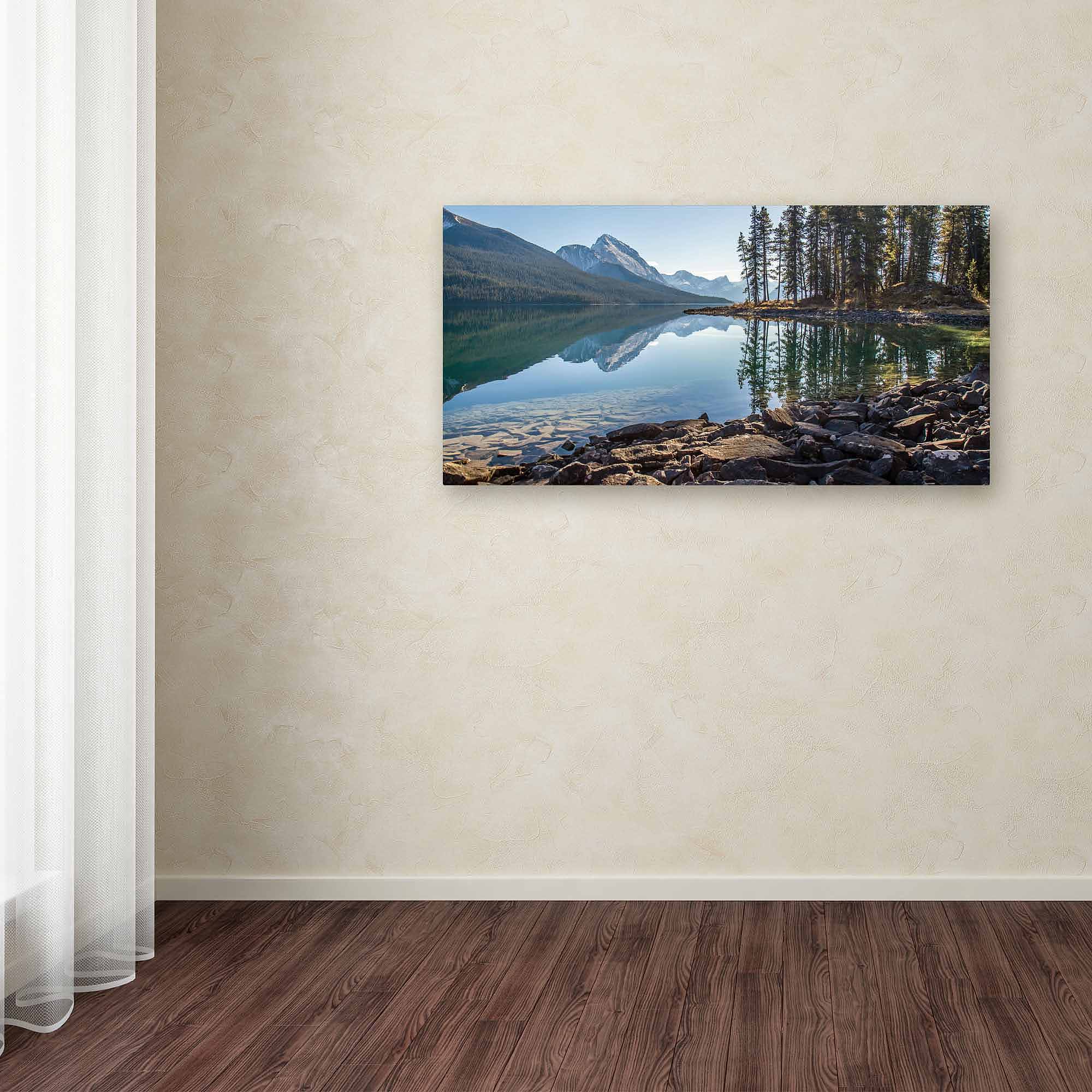Trademark Fine Art "Lake Sunlight" Canvas Art by Pierre Leclerc