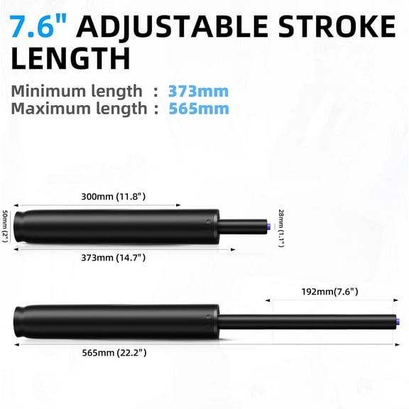 Heavy Duty Pneumatic Gas Lift Cylinder for Office & Gaming Chairs,  Fit, 14.6-22.2 Inch