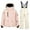 Beige, variant on Kids Winter Jacket and Snow Pants New Children's Winter Thick Waterproof Windproof and Warm Hooded Long Sleeved Top   Suspender Ski Pants Two-Piece Set for Kids Style B-11 Green 13-14 Years