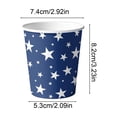thumbnail image 3 of weibbin 10 Pcs Gobelets en Papier à Thème de la Fête de l'Indépendance Style Drapeau Américain Gobelets Rouges Blancs et Bleus pour Fête de la Fête de l'Indépendance, 3 of 6