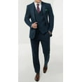 thumbnail image 2 of Mens Blue Windowpane Check Tweed Suit, 2 of 4