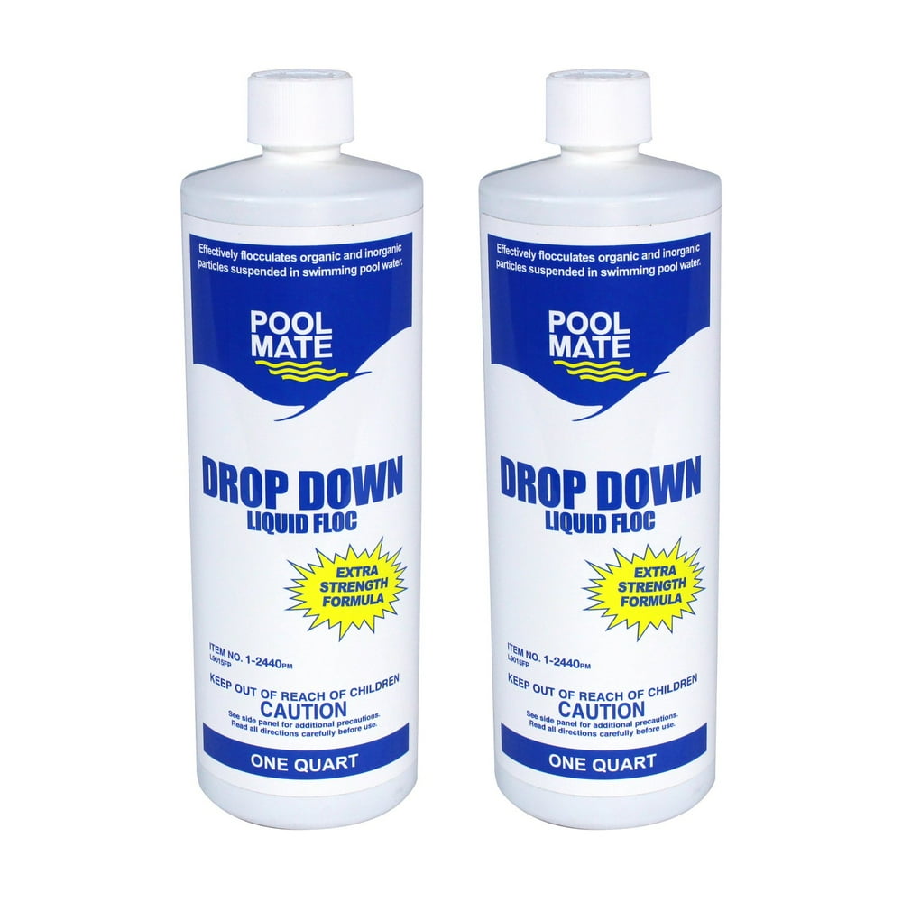 Pool Mate 12440 Drop Down Liquid Flocculant for Swimming Pools, 1