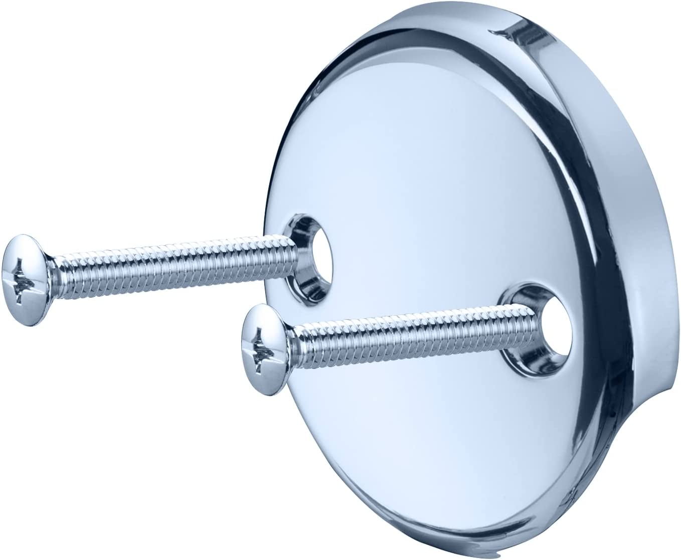 Universal Bathtub Drain Two Hole Overflow Faceplate with SS304 Screws