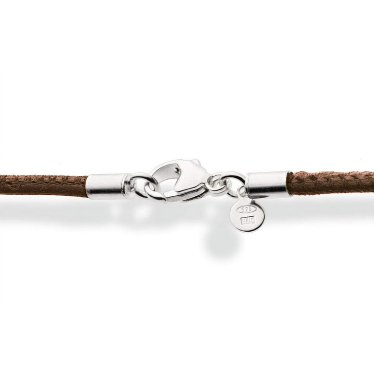 Miabella Genuine 2mm Black or Brown Italian Leather Cord  display picture 1