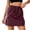 Wine, variant on Arlun Women's Plus Size Drawstring Elastic Waist Cargo Skirts with Flap Pockets Summer Causal Solid Color Mini Short Skirts Simple Stylish Slim Fit Streetwear Yellow XL