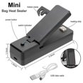 thumbnail image 2 of Mini Bag Sealer-2In1 Portable Rechargeable Handheld Vacuum Heat Sealers &Cutter for Plastic Bag Sto, 2 of 5
