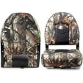 thumbnail image 2 of NORTHCAPTAIN Deluxe Camo High Back Folding Fishing Boat Seat,Stainless Steel Screws Included,Camo/Black,2 Seats, 2 of 5