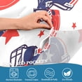 thumbnail image 3 of Yayeee Kitchen Curtains Tier Pair Light Filtering 27"x24" Rod Pocket Short Cafe Window Panel, Star Spangled Helmets, 3 of 7