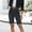 Black, variant on BUIGTTKLOP Jean Shorts for Women High Waisted Knee Length Fold Hem Casual Stretchy Denim Long Shorts with Pockets