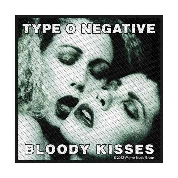 Men's Type O Negative Bloody Kisses Woven Patch Black
