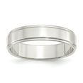 thumbnail image 4 of 925 Sterling Silver 5mm Flat with Step Edge Band Ring Size 8.5, 4 of 6