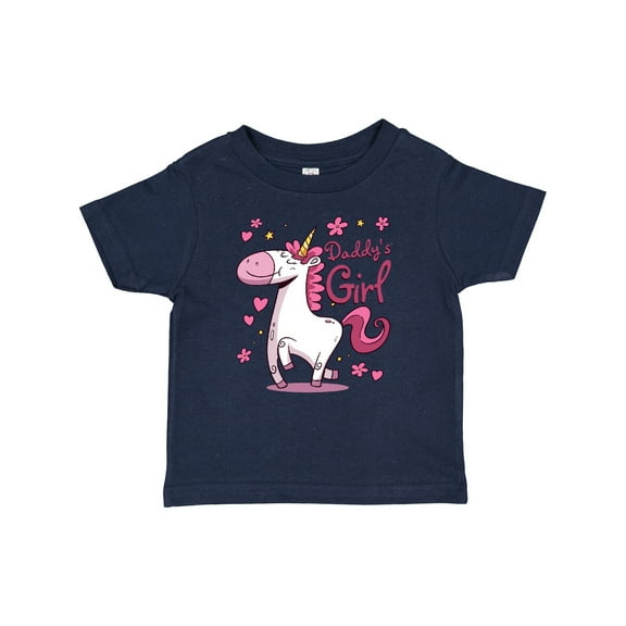 Inktastic Daddy's Girl Unicorn Girls Baby T-Shirt