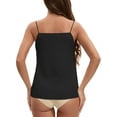 thumbnail image 3 of INSPIRE CHIC 3 Choise for Women's Square or V Neck Cami Vest Wide Strap Light Loose Fit Sleeveless Tank Camisole M Black Y3, 3 of 5