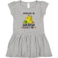 thumbnail image 3 of Inktastic Someone in San Diego Loves Me Girls Toddler Dress, 3 of 5