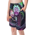 thumbnail image 2 of Rick And Morty Boy'S Swim Trunks Quick Dry Board Shorts Kids Beach Swim Shorts Bathing Suits Swimsuit, 2 of 7