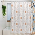 thumbnail image 3 of Easter Eggs Small Stall Shower Curtain, Waterproof Shower Curtains for Bathroom, Cute Bunny Rabbits Cartoon Orange Washable Fabric Cloth Bath Curtain for Bathtub Decoration with Hooks 36x78 Inches, 3 of 9