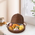 thumbnail image 1 of Bandeja para servir tejido, canasta de frutas, plato de servicio, cesta de almacenamiento de alimentos para la cocina al aire libre para acampar para, 1 of 8