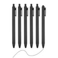 thumbnail image 1 of Uxcell 6 Pack Retractable Pens 0.5mm, Black Gel Ink Pens Retractable Ballpoint Pen Fine Point Smooth Writing Cute for Office Home Supplies Journaling Notebook, Black, 1 of 6