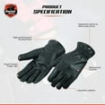 thumbnail image 6 of Daniel Smart Deerskin Leather Gloves – Unlined Motorcycle Gloves with Expansion Joints and Touch Screen Fingertips, 6 of 6