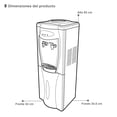 thumbnail image 3 of Supra despachador de agua con llaves manuales para agua caliente y agua fría con cuerpo de plástico para garrafones de20 litros SUPRA RODAVENTO, 3 of 5