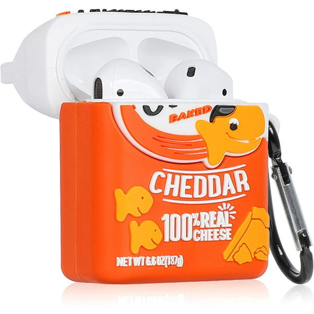 Funda para AirPod 3, diseño de comida, funda para AirPods, fundas de silicona, Air Pods, lindo, divertido, dibujos animados 3D, Kawaii, divertido, suave, diseñador, moda única, genial, bonito para niñas, niños, adolescentes y niñas Rojo Verde