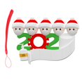 thumbnail image 1 of Adorno navideño familiar para árbol de Navidad 2020, colgante para colgar, decoración navideña, Nochebuena 5 personas, 1 of 9