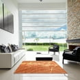 thumbnail image 6 of Ahgly Company Indoor Round Contemporary Orange Abstract Area Rugs, 4' Round, 6 of 6