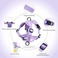 thumbnail image 3 of Exclusivo Mezcla Pet Harness and Leash Set, Adjustable Reflective Walking Dog Harness for Small Dogs, No Pull Soft Mesh Puppy Harness, Purple, M, 3 of 7