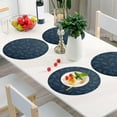 thumbnail image 6 of GZHJMY Christmas Candy Round Placemats Set of 1, Non-Slip PVC Table Mats Washable Heat Resistant Place Mats for Kitchen Dining Table Christmas Home Decor, 15.4 Inch Table Mat, 6 of 7