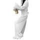 thumbnail image 2 of VISgogo Traje de Pijama de Dos Piezas para Mujer, Tops de Manga Larga con Botones y Cuello Vuelto de Color Sólido + Pantalones Largos con Cintura Elástica VISgogo moda, 2 of 9