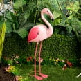thumbnail image 6 of Alpine Corporation Garden Decor Pink Metal Decoration, 6 of 11