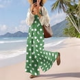 thumbnail image 6 of Women's Polka Dot Jumpsuit, Casual Wide Leg Bib Overalls with Pockets, Loose Fit Sleeveless Dot Print Summer Rompers Long Pants, 6 of 7