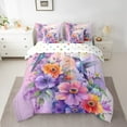 thumbnail image 2 of Erosebridal Hummingbird Flower Bedding Sets Twin Size,Spring Graden Comforter Sets with Sheets,Room Decorative,Reversible,Breathable,7-Piece, 2 of 5