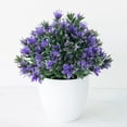 thumbnail image 5 of Yesbay Artificial Flowers Realistic Simulated Plastic Artificial Potted Flower for Home Decor Rose Red, 5 of 8