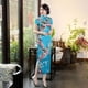 thumbnail image 1 of Vestido cheongsam de mujer largo de talla grande retro de rendimiento mejorado vestido cheongsam de uso diario, 1 of 6
