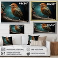 thumbnail image 4 of Designart "Feathered Focus III" Animals Canvas Wall Art, 4 of 5