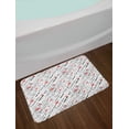 thumbnail image 2 of I Love You Bath Mat, Romance Words with Hearts in Different Characters Flirt Celebration Pattern, Plush Bathroom Decor Mat with Non Slip Backing, 29.5" X 17.5", Red White Black, by Ambesonne, 2 of 2