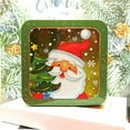 thumbnail image 4 of Santa Claus Pattern Christmas Gift Box with Transparent Lid Tinplate New Year Gift Wrap Box Party Supplies, 4 of 8