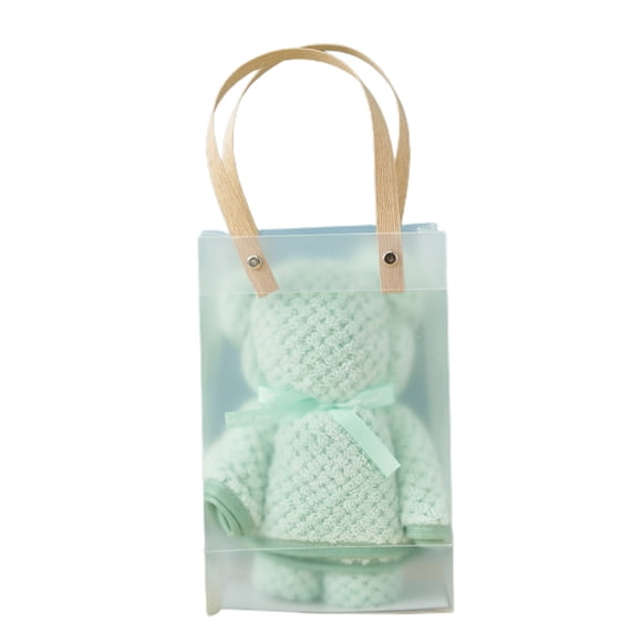 pstuiky Ingeniosa toalla de regalo con diseño de piña tejida por urdimbre, estilo oso, de forro polar de alta densidad.