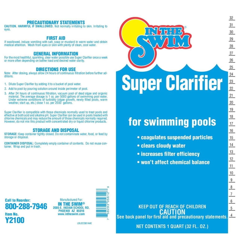 In The Swim Super Clarifier – Keeps Pool Water Crystal Clear For Above Ground & Inground Pools 3 thumbnail image